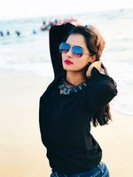Anusha Rai Black Dress Photos